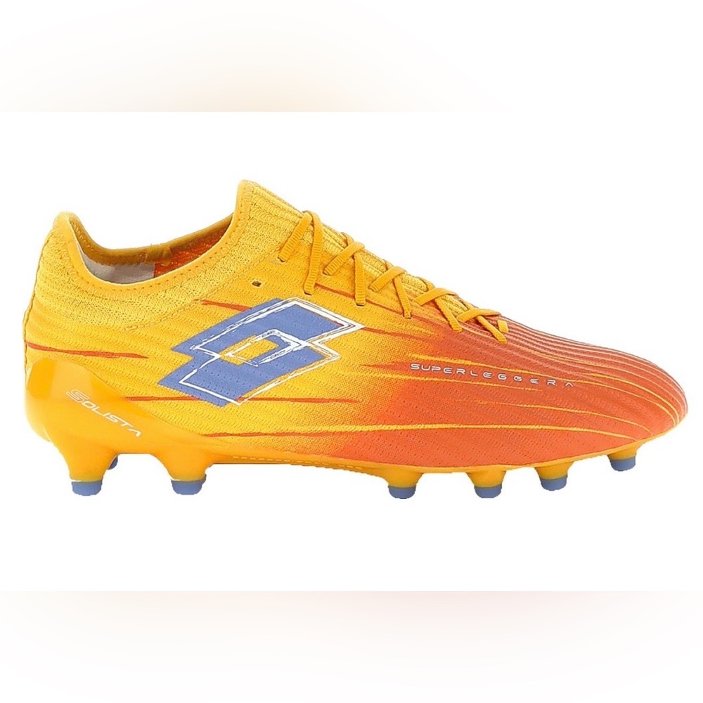 Lotto Solista 200 IX FG Soccer Cleats Ray Yellow Melon Orange Men 10/Women11 NWT